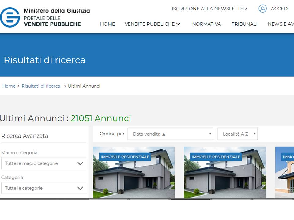 ministero giustizia aste